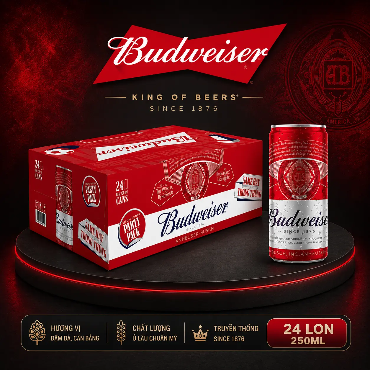 Thế Giới Bia Cần Thơ - giao bia Corona, Budweiser, Michelob ULTRA, 1664 Blanc, Halida chính hãng tại Cần Thơ